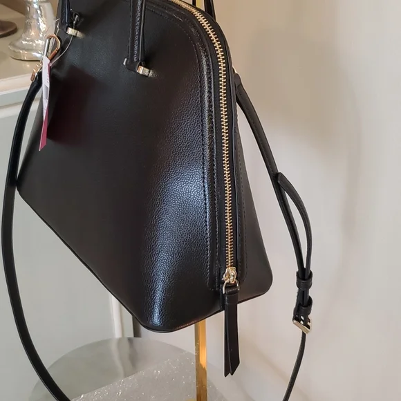 🎉HP🎉! Kate Spade ♥️NWT♥️ Medium Black Dome Satchel! - Picture 12 of 16